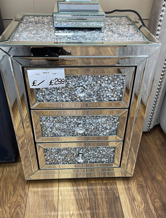 Mirror Rhinestone Bedside