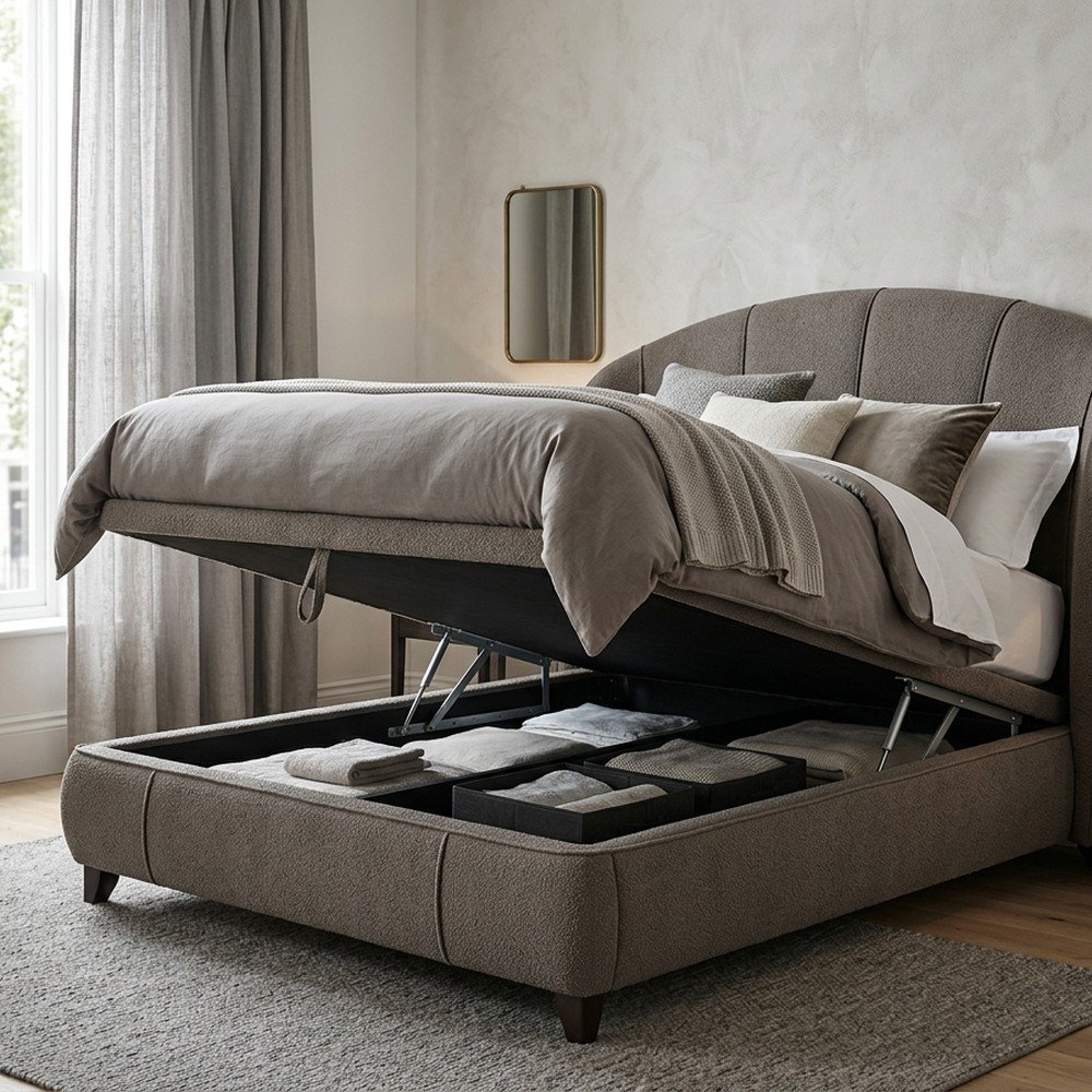 Aston Curved Hotel-Style Ottoman Bed