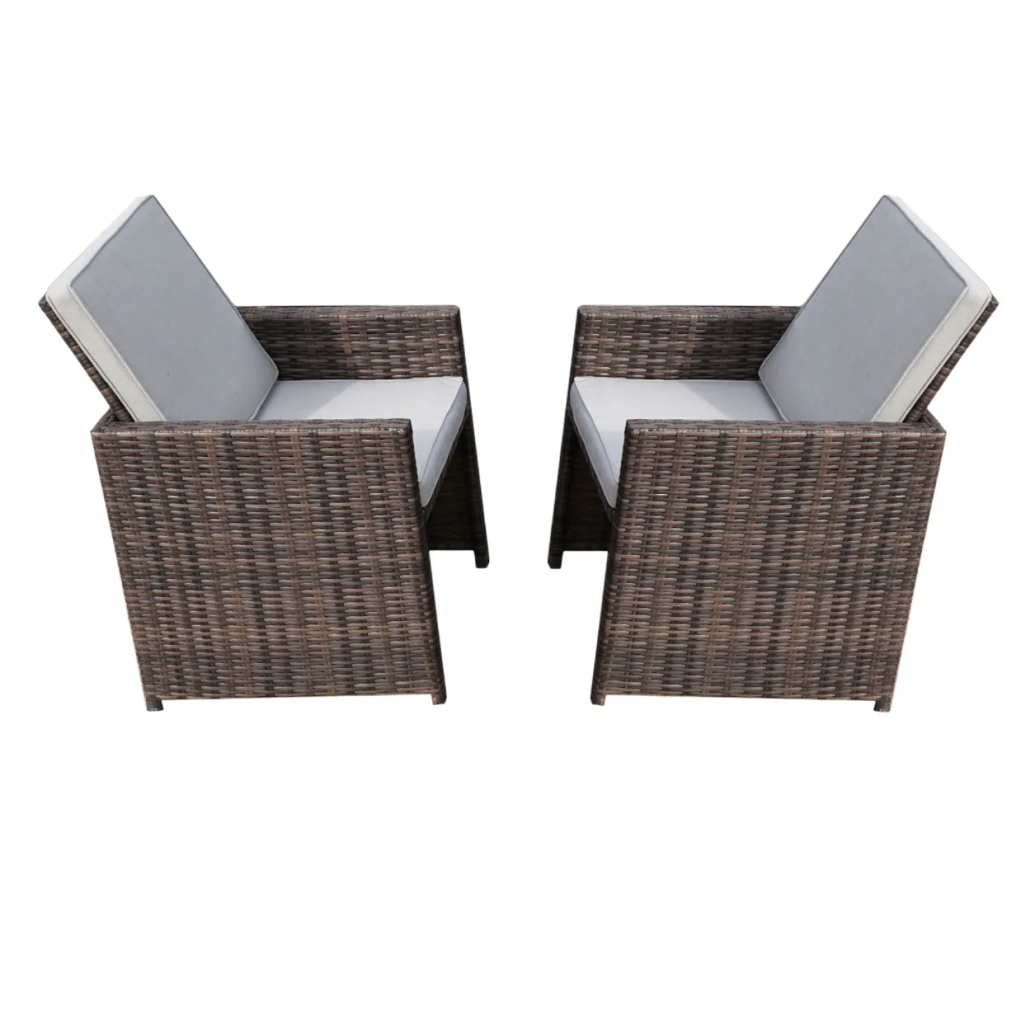 Carmel Set of 2 Rattan Garden Armchairs with Flip-Up Backs - Image 5