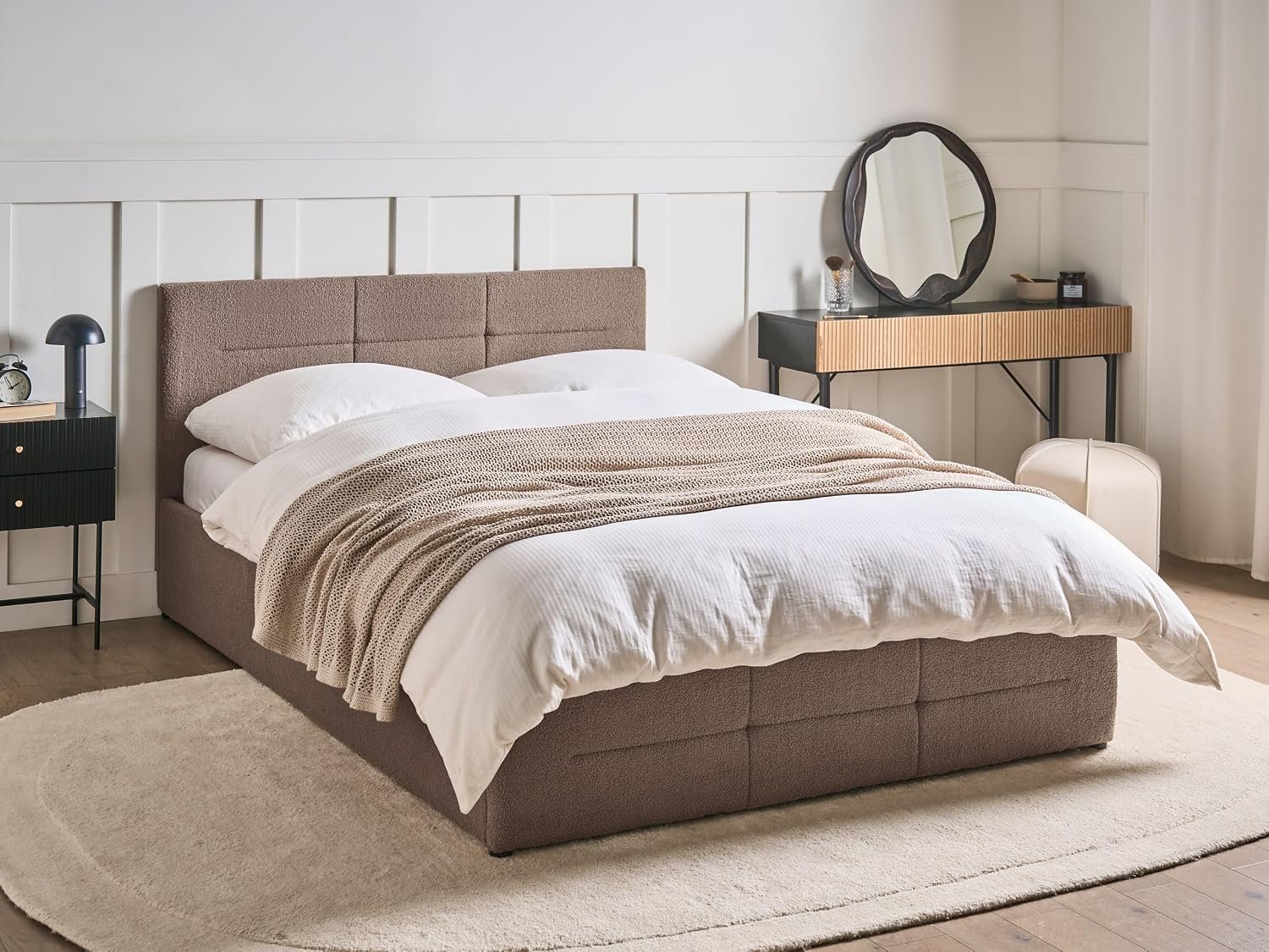 Ottoman Bed Frame 90 x 190 cm Upholstered